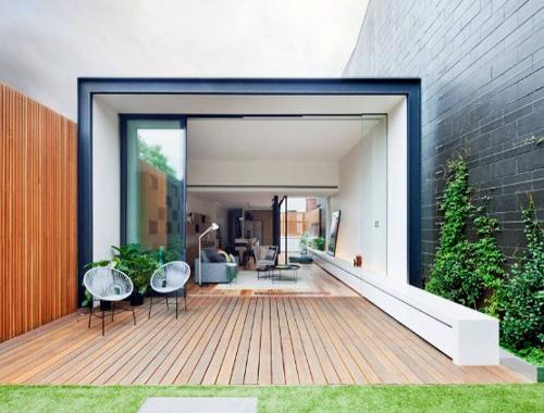 teras rumah minimalis satu lantai yang modern