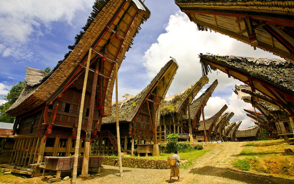 Rumah adat sulawesi selatan suku Toraja